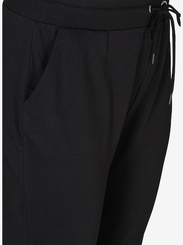 Active by Zizzi Tapered Sporthose in Schwarz