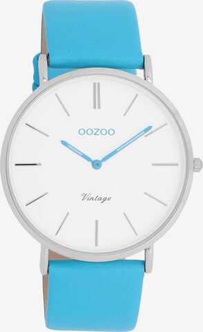 OOZOO Analog Watch in Blue: front