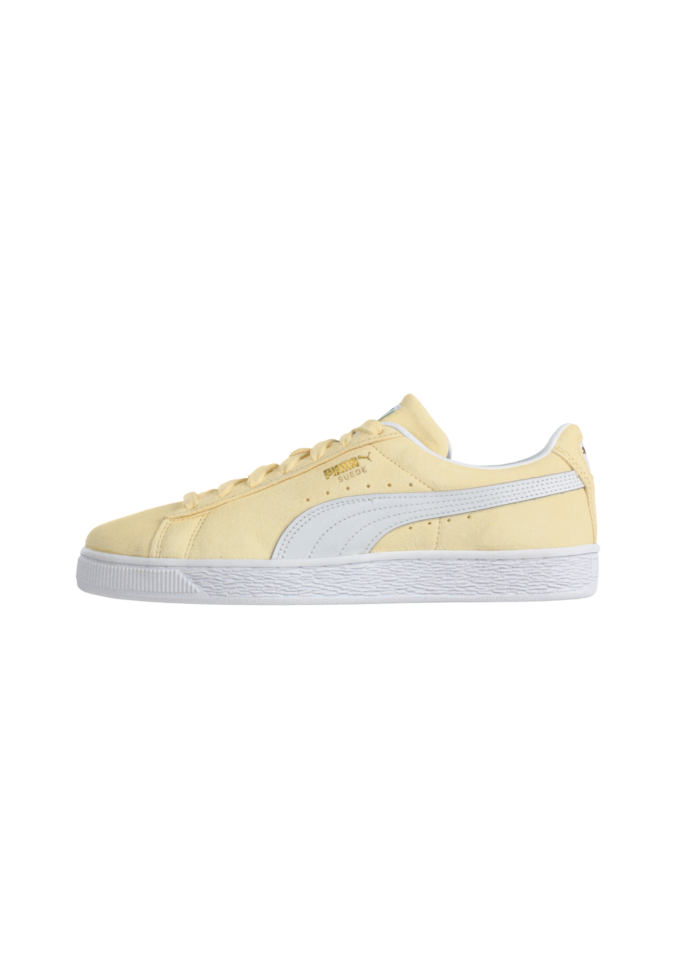 PUMA - Sapatilhas altas 'Classic' em amarelo: frente