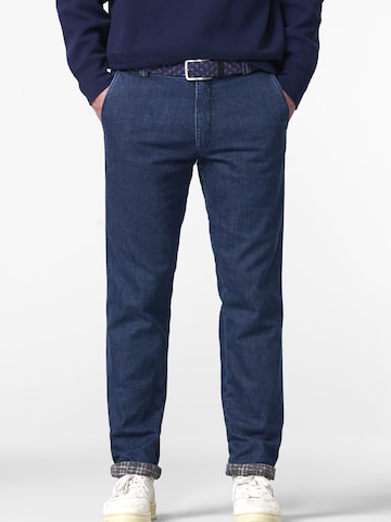 MEYER Slimfit Jeans 'Bonn' in Blauw: voorkant
