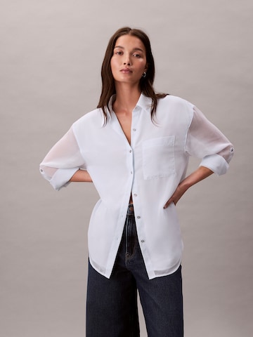 Camicia da donna di Calvin Klein in bianco: frontale