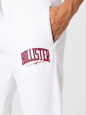 HOLLISTER Loose fit Pants 'VARSITY' in White