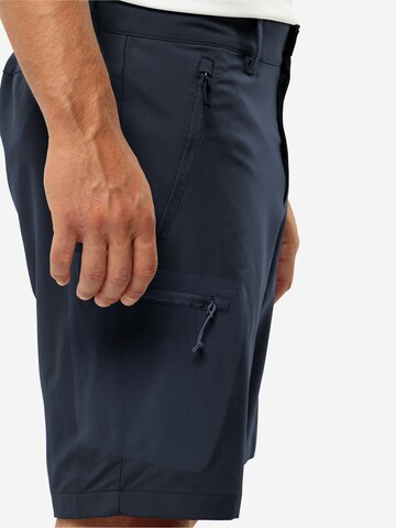 JACK WOLFSKIN Regular Спортен панталон 'ACTIVE TRACK' в синьо