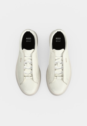 BOSS - Zapatillas deportivas bajas 'Kieran' en blanco: arriba