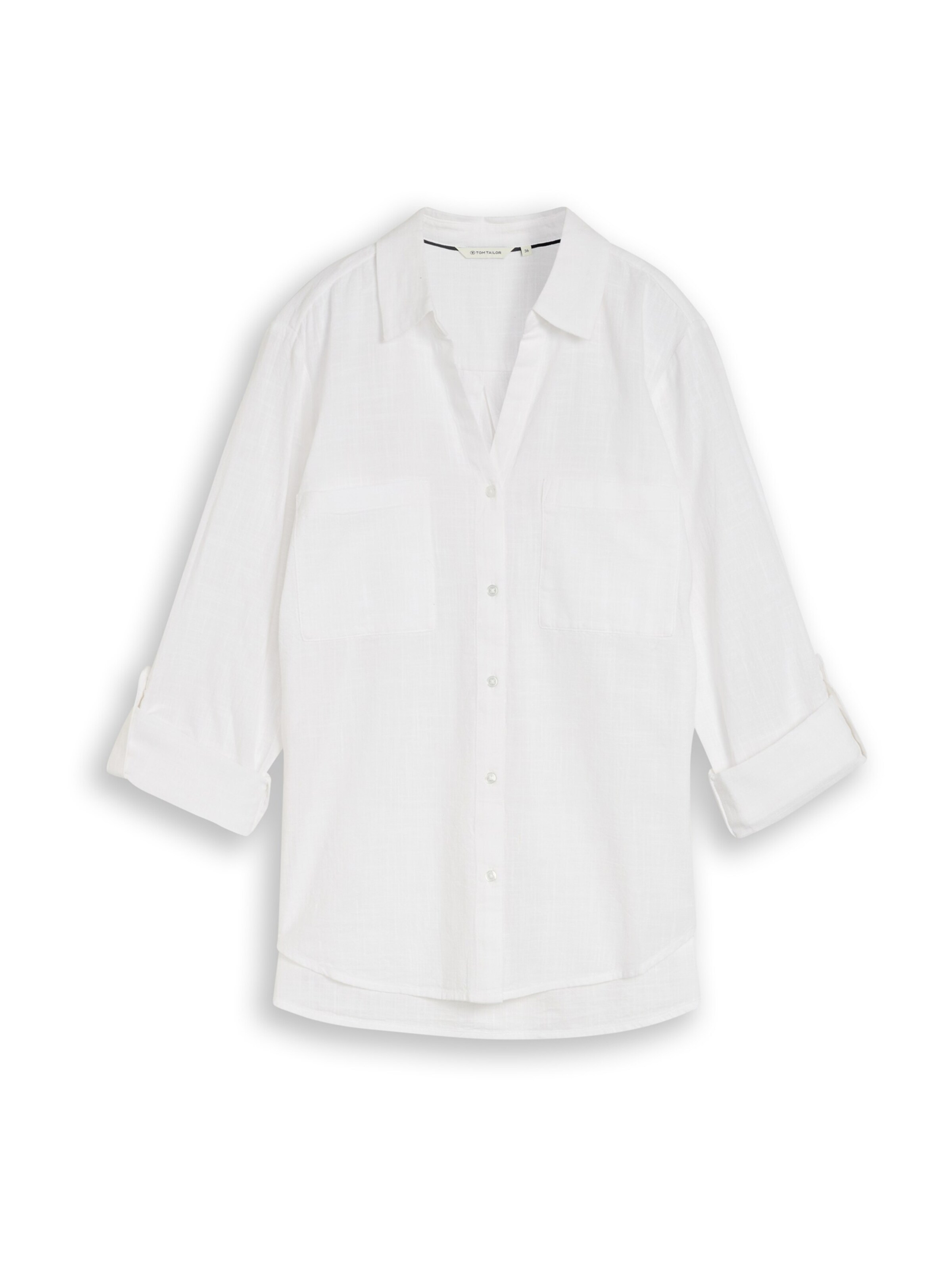 TOM TAILOR Bluse in Weiß: Vorderseite
