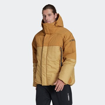 ADIDAS TERREX Outdoor jacket in Brown: front