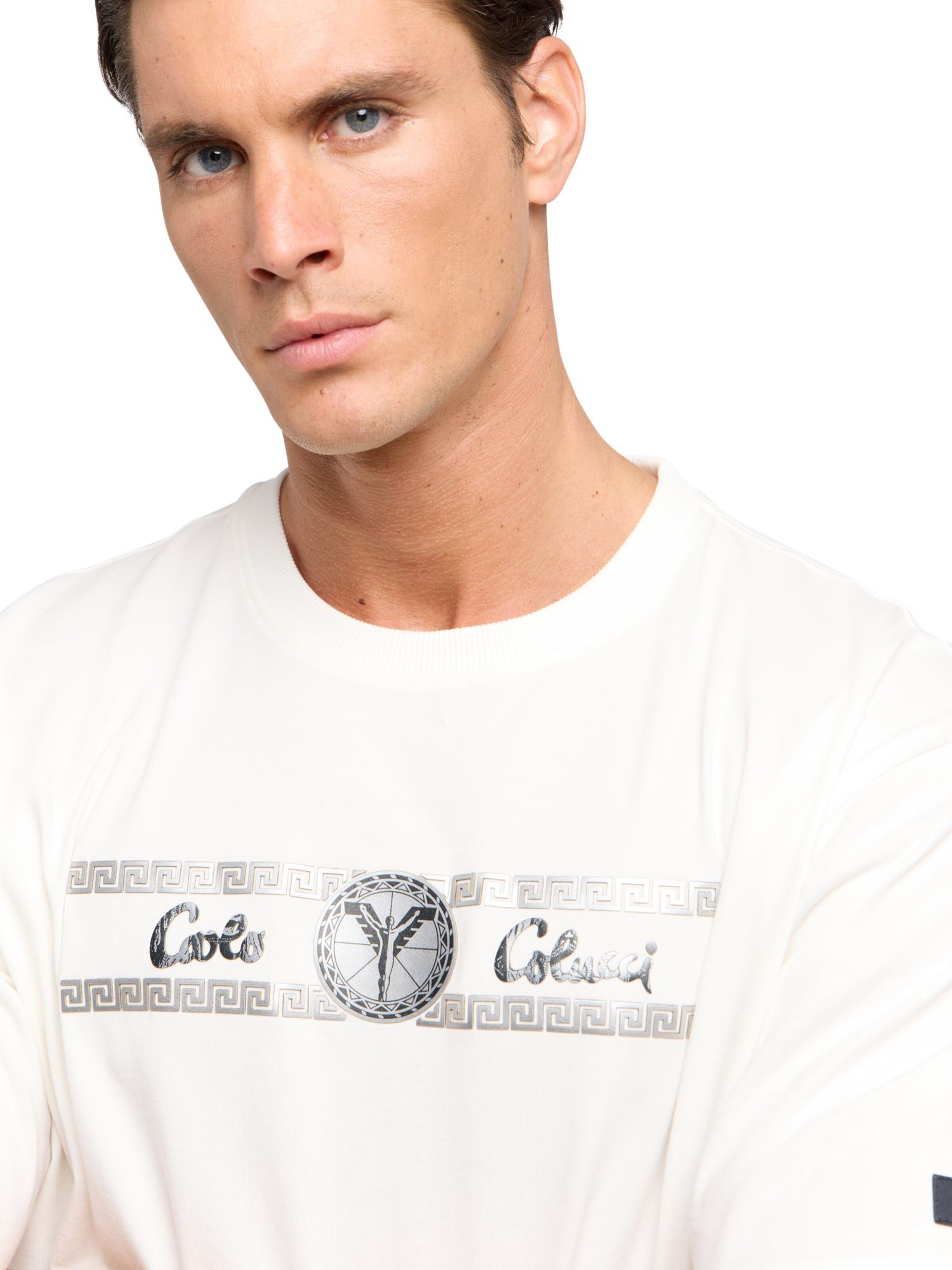 T-Shirt ' Di Pastena ' Carlo Colucci en blanc