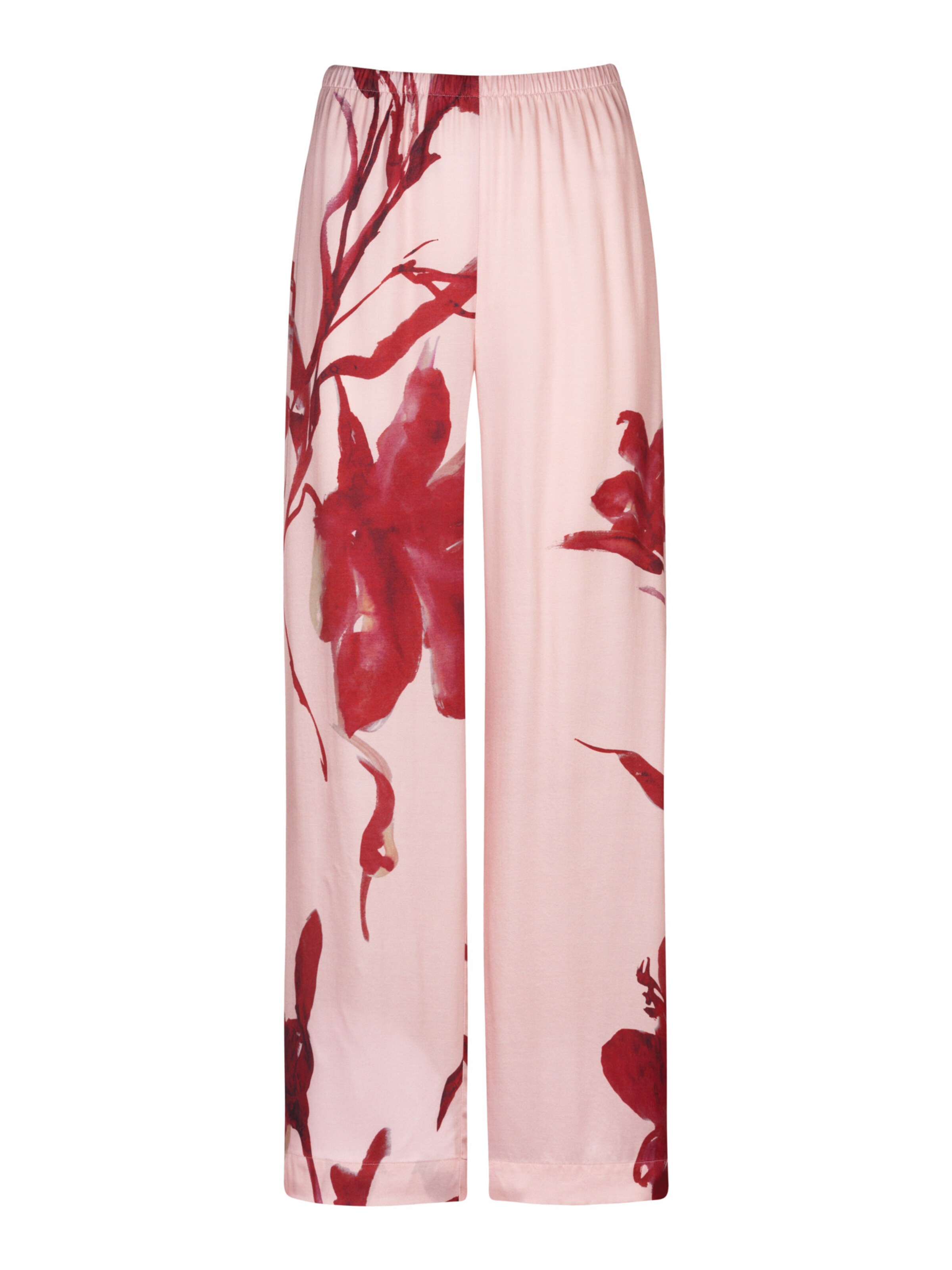 Mey Pyjamabroek 'Iced Winter Floral' in Roze: voorkant