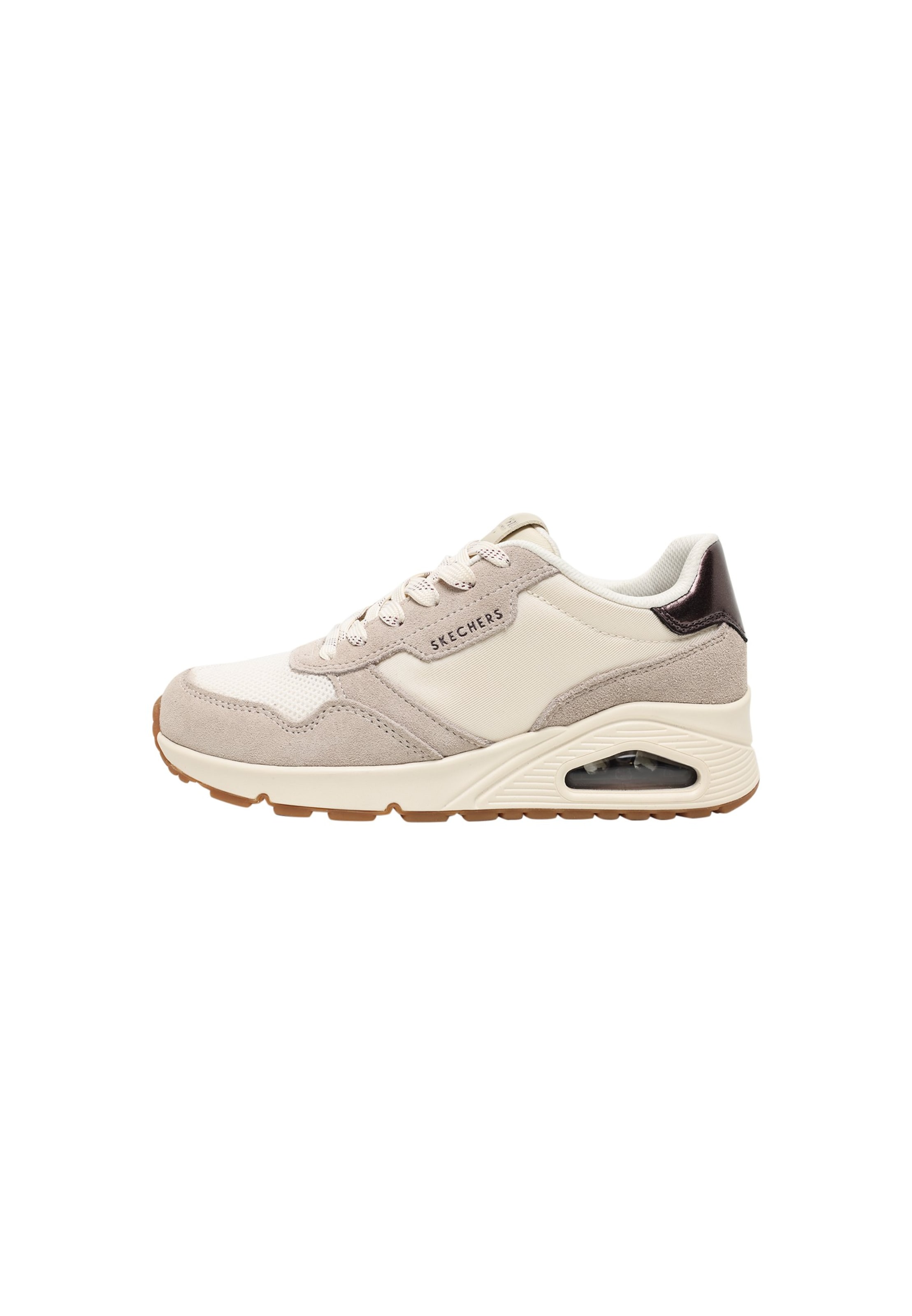 SKECHERS Låg sneaker 'UNO' i vit: framsida