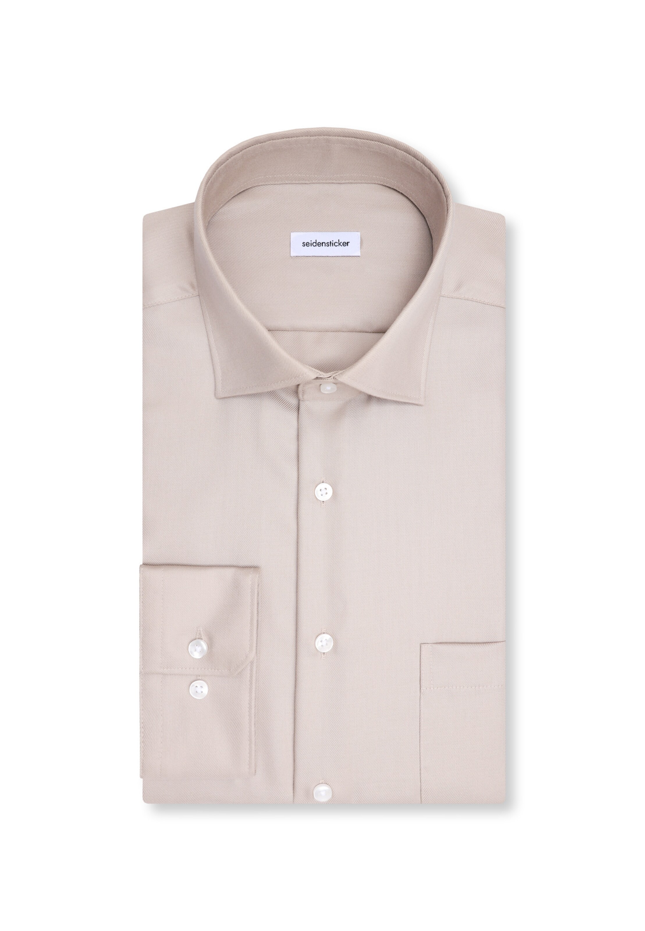 SEIDENSTICKER Regular Fit Hemd in Beige