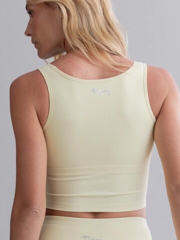Top sportivo 'Longline Tank Ribbed' di Hey Honey in giallo
