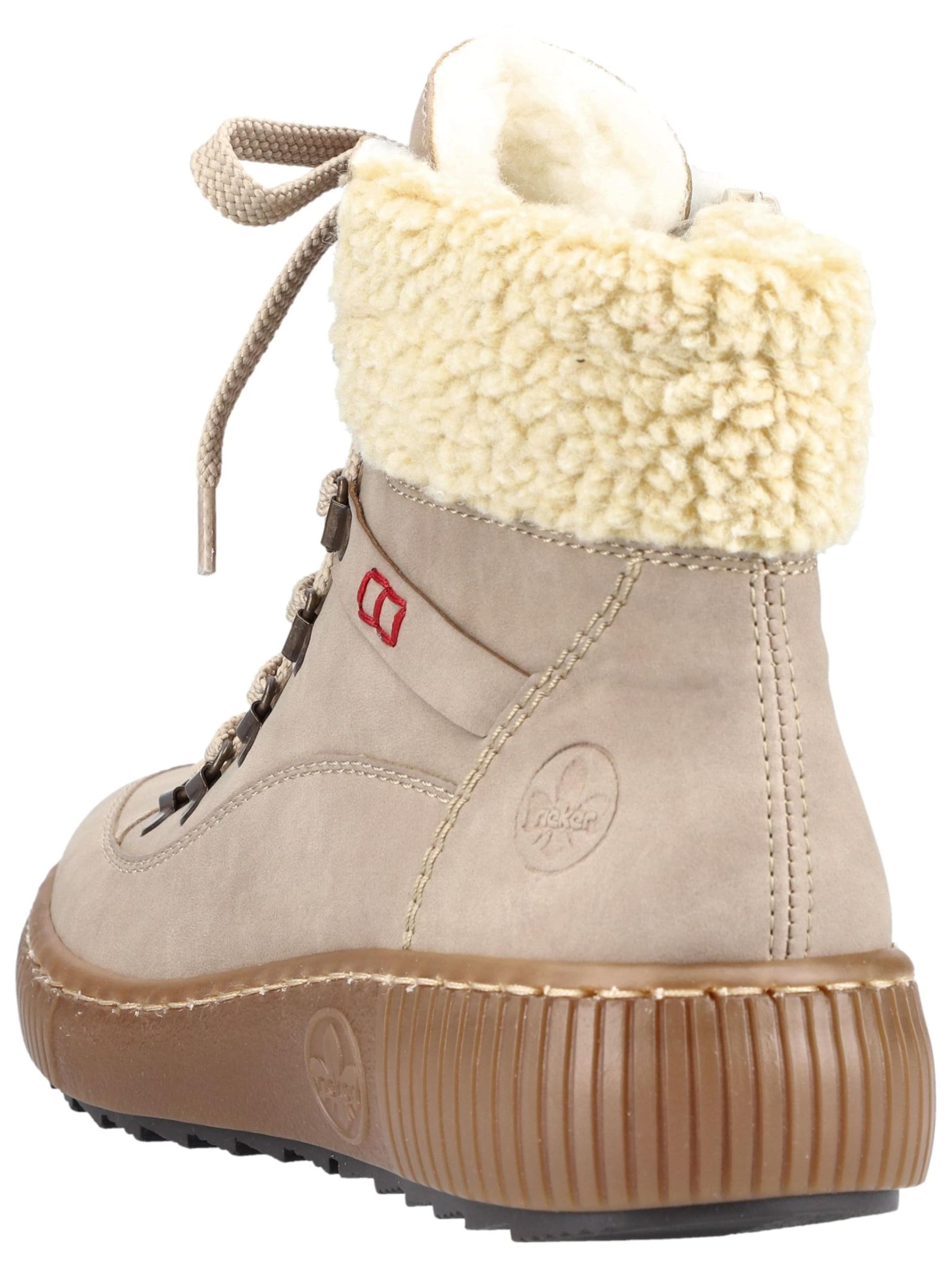 Bottines à lacets Rieker en beige