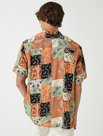 Koton Comfort fit Button Up Shirt in Orange