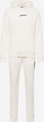 HOLLISTER Sweat suit in Beige: front