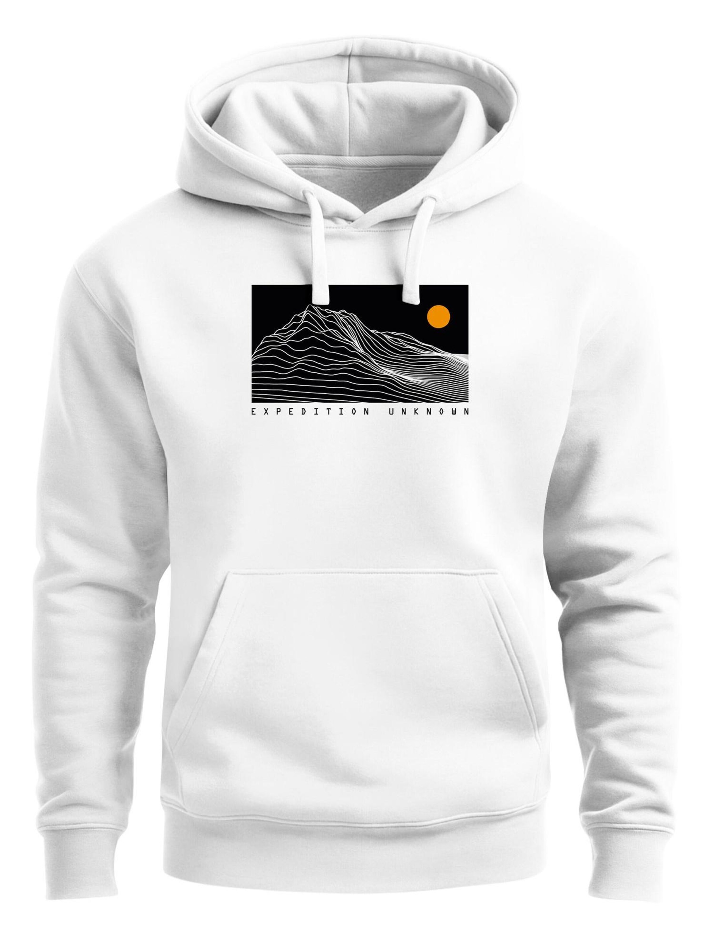 Neverless Sweatshirt 'Expedition Unknown' in White: front