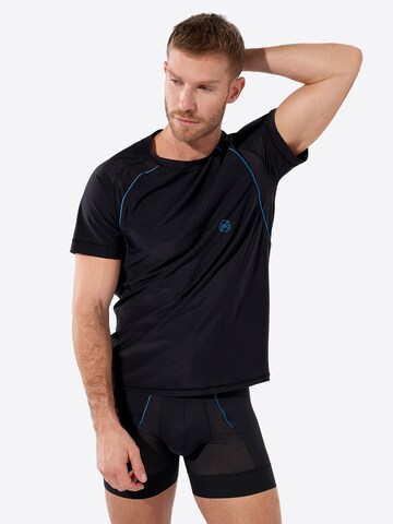 HOM Performance shirt ' Sports Lab Crew Neck ' in Black: front