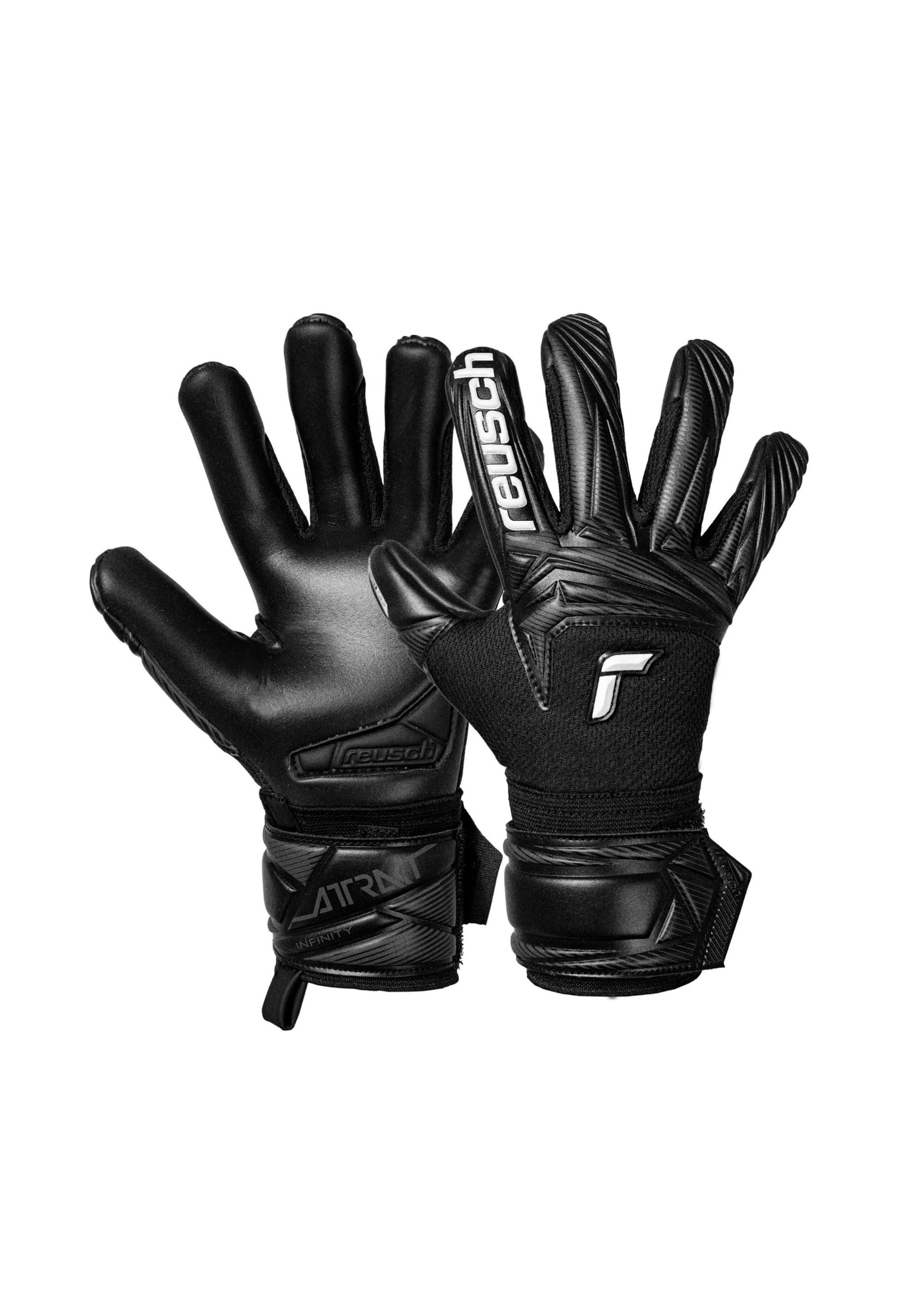 REUSCH Torwarthandschuhe 'Attrakt Infinity Evolution NC Junior' in Schwarz: Vorderseite