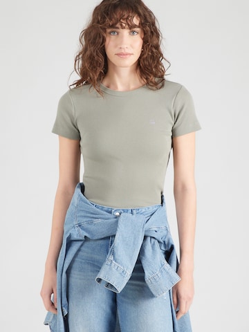 T-shirt G-STAR en vert : devant
