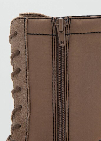 MANGO TEEN Boots 'Boxeo' in Brown