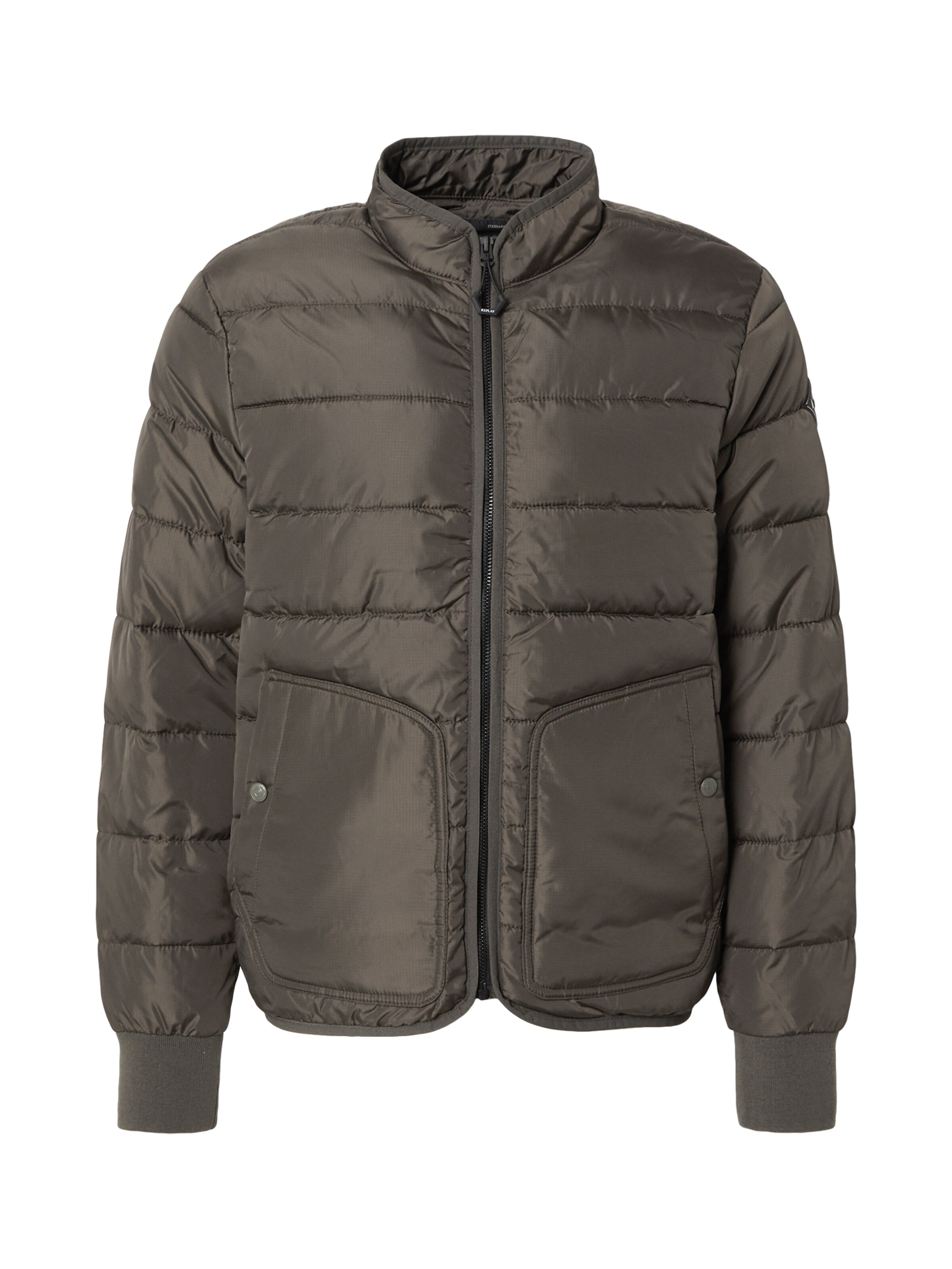 REPLAY - Casaco meia-estação em verde: frente