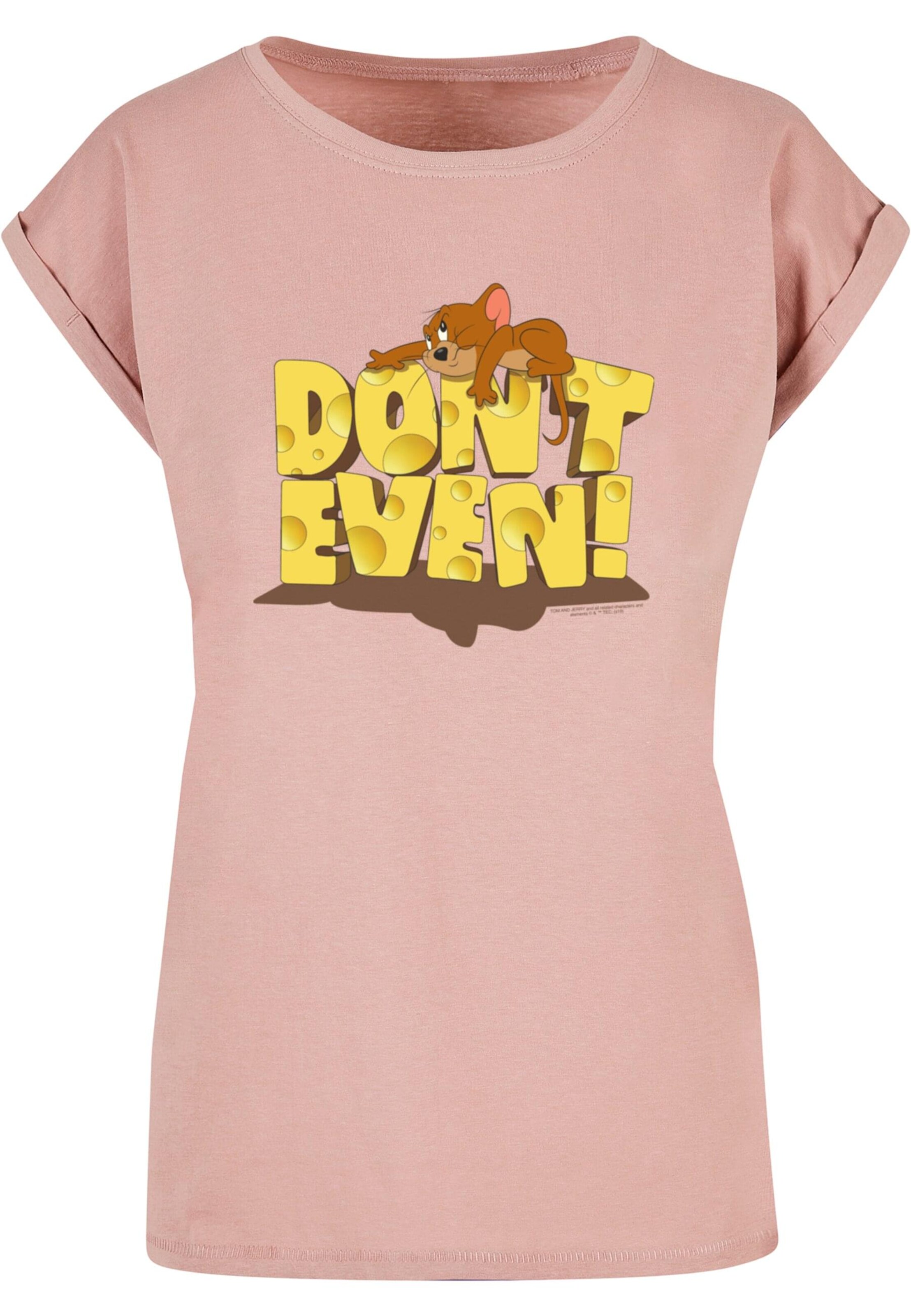 ABSOLUTE CULT Shirt 'Tom and Jerry - Don't Even' in Beige: voorkant