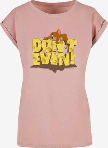 ABSOLUTE CULT Shirt 'Tom and Jerry - Don't Even' in Beige: voorkant
