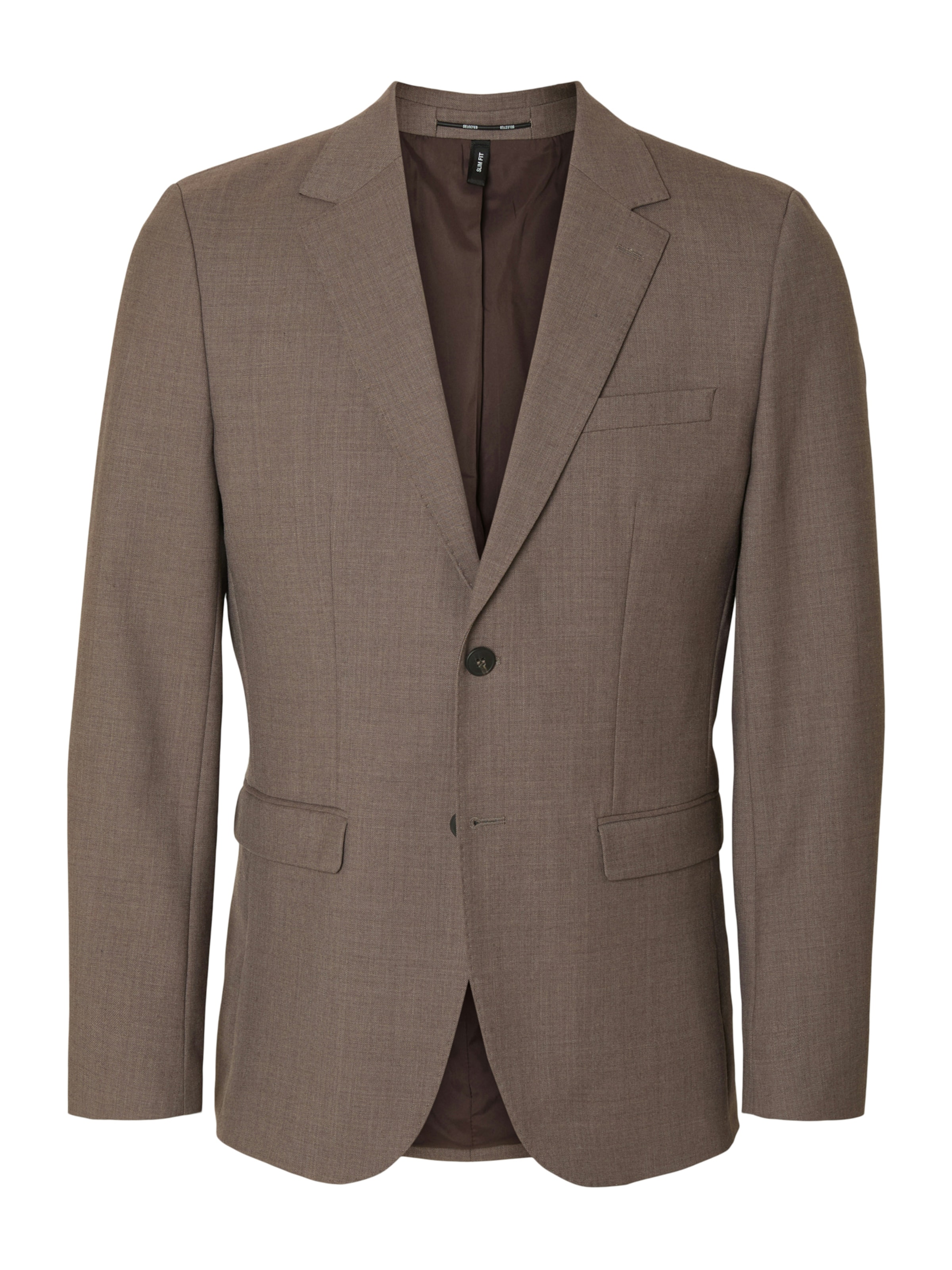 SELECTED Slim fit Suknjič &#x27;SLHTheo&#x27; | rjava barva: sprednja stran