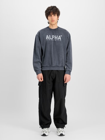 ALPHA INDUSTRIES Sweatshirt 'Stencil' in Blau: Vorderseite