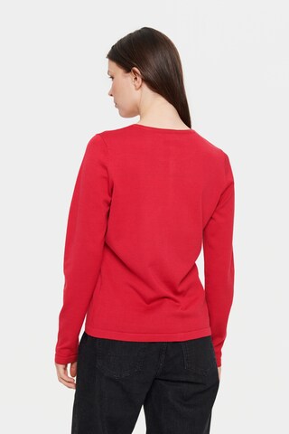 SAINT TROPEZ Knit cardigan 'Mila' in Red