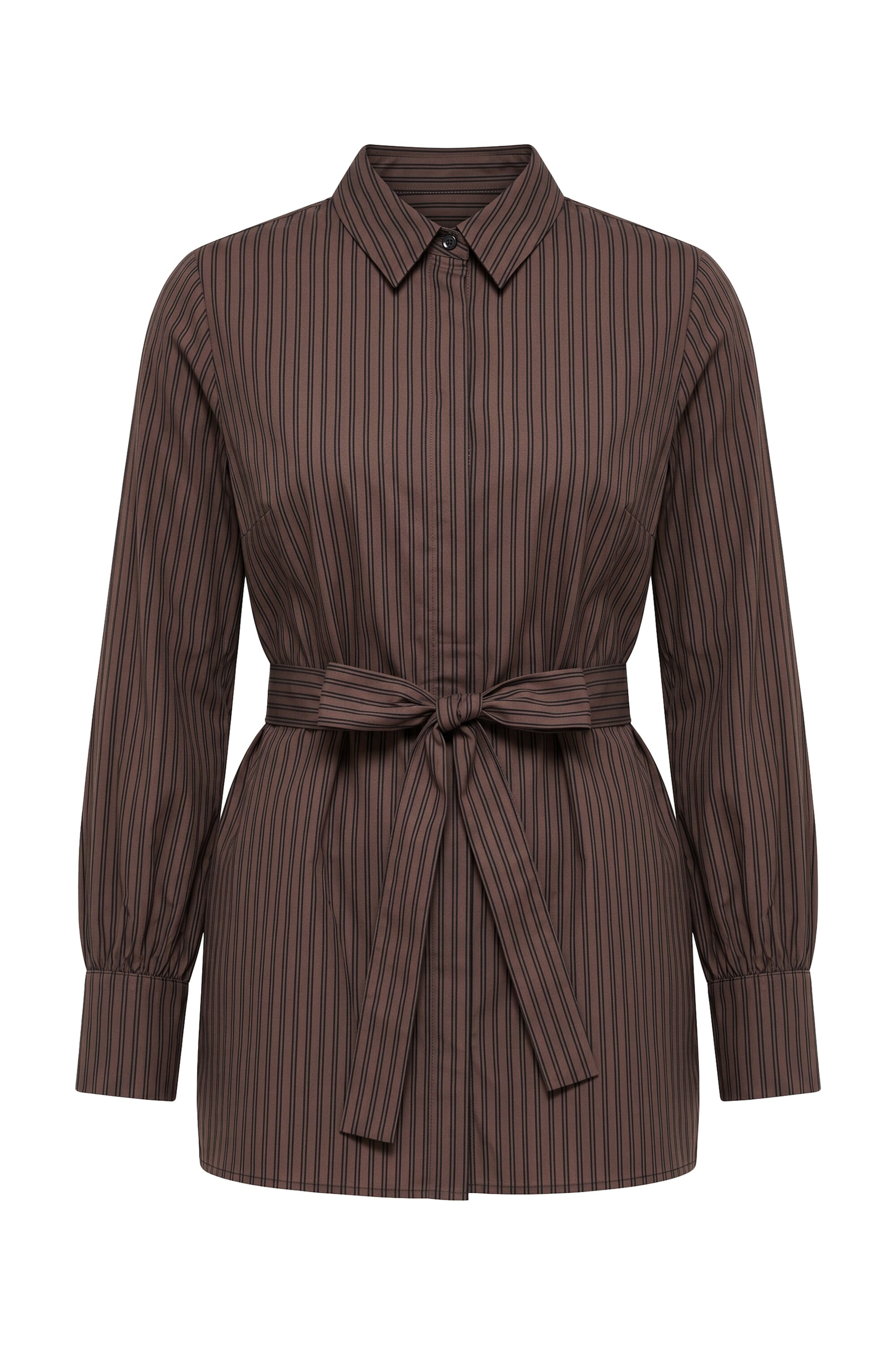 Studio Untold Bluse in Braun: Vorderseite