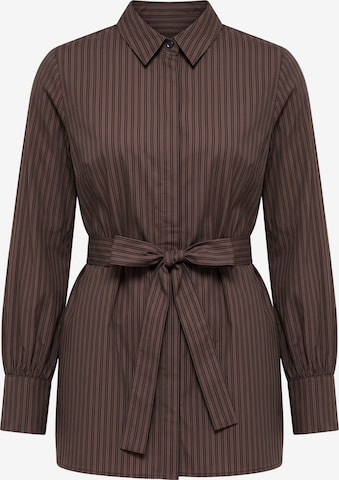 Studio Untold Bluse in Braun: Vorderseite