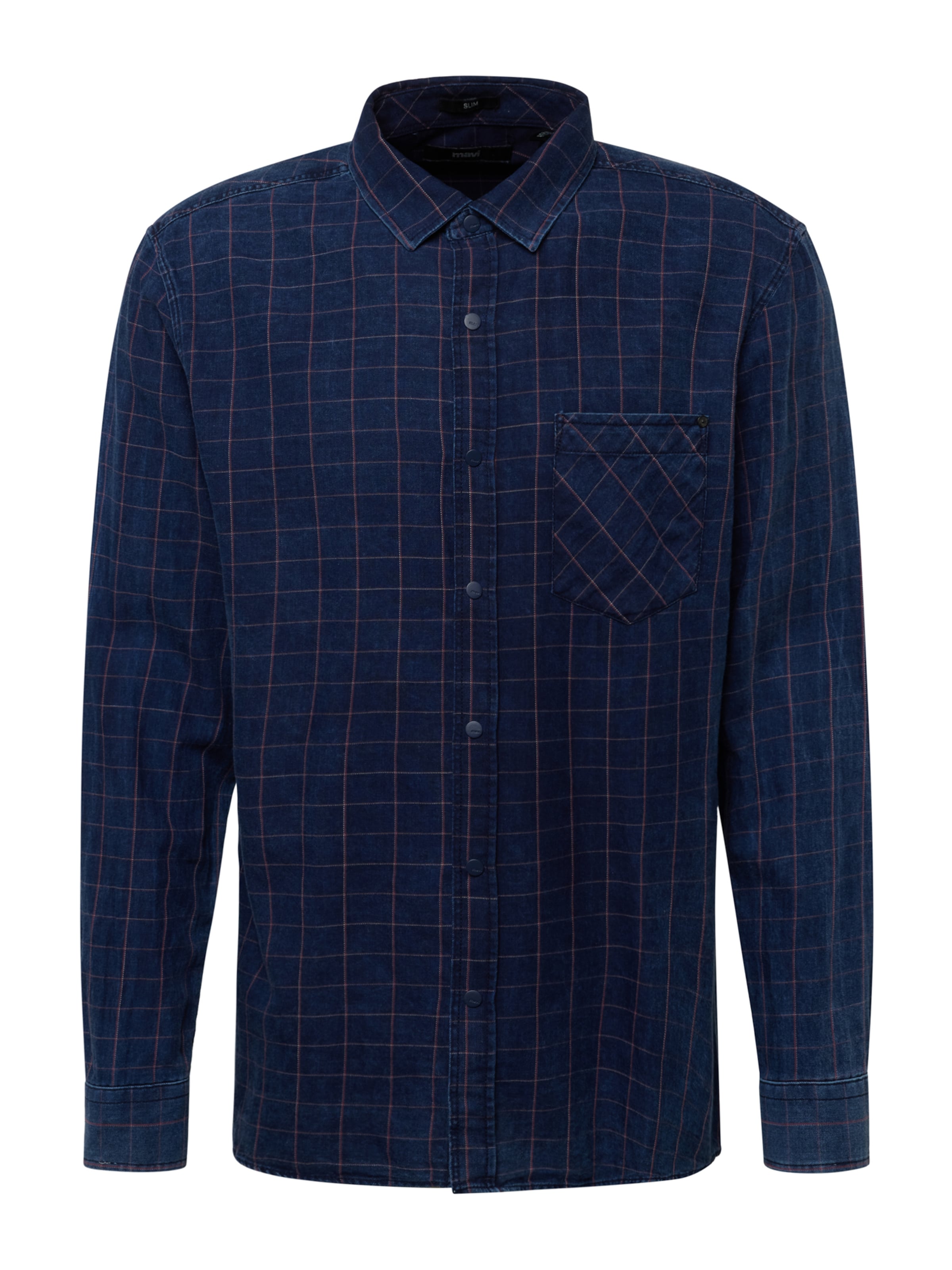 Mavi Regular fit Button Up Shirt in Blue: front
