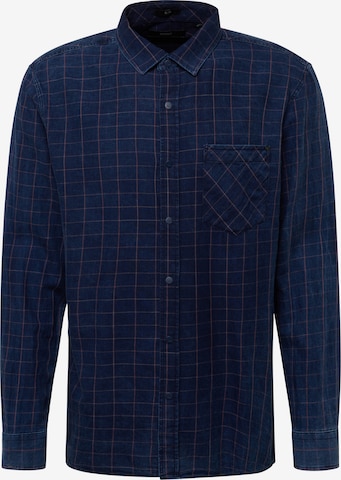 Mavi Regular fit Button Up Shirt in Blue: front