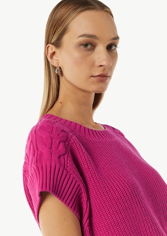 comma casual identity Trui in Roze