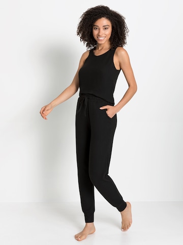 LASCANA Tapered Broek in Zwart