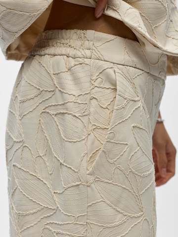 Wide leg Pantaloni 'OBJMathilda' di OBJECT in beige