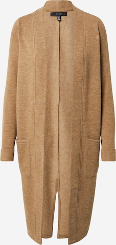 VERO MODA Knit Cardigan 'Ylda' in Brown: front