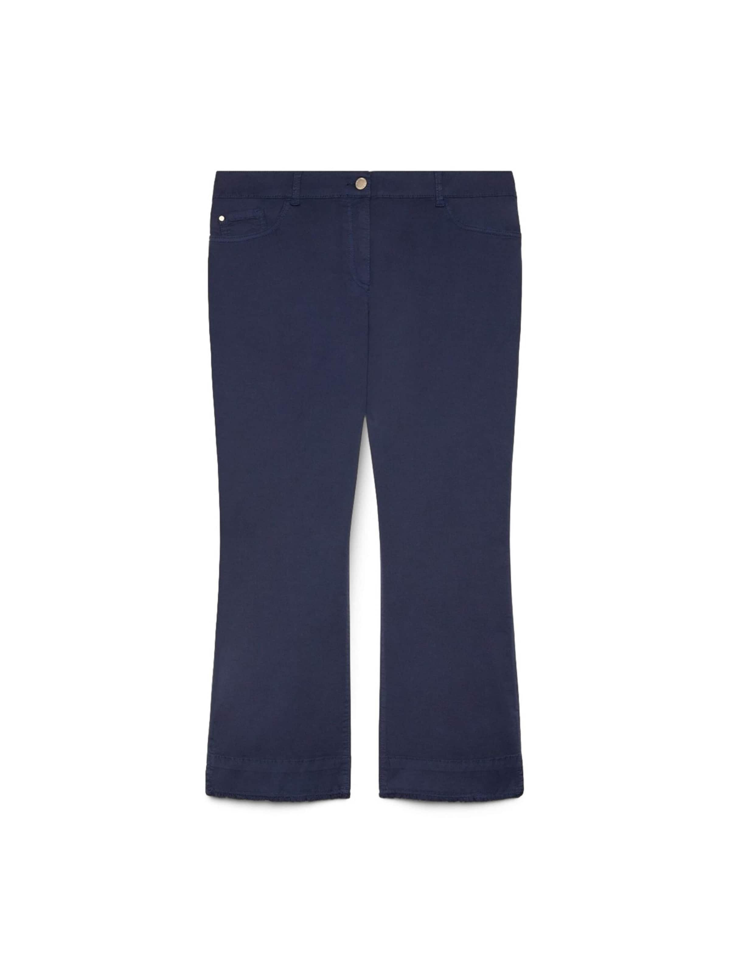 Fiorella Rubino Flared Broek in Blauw: voorkant