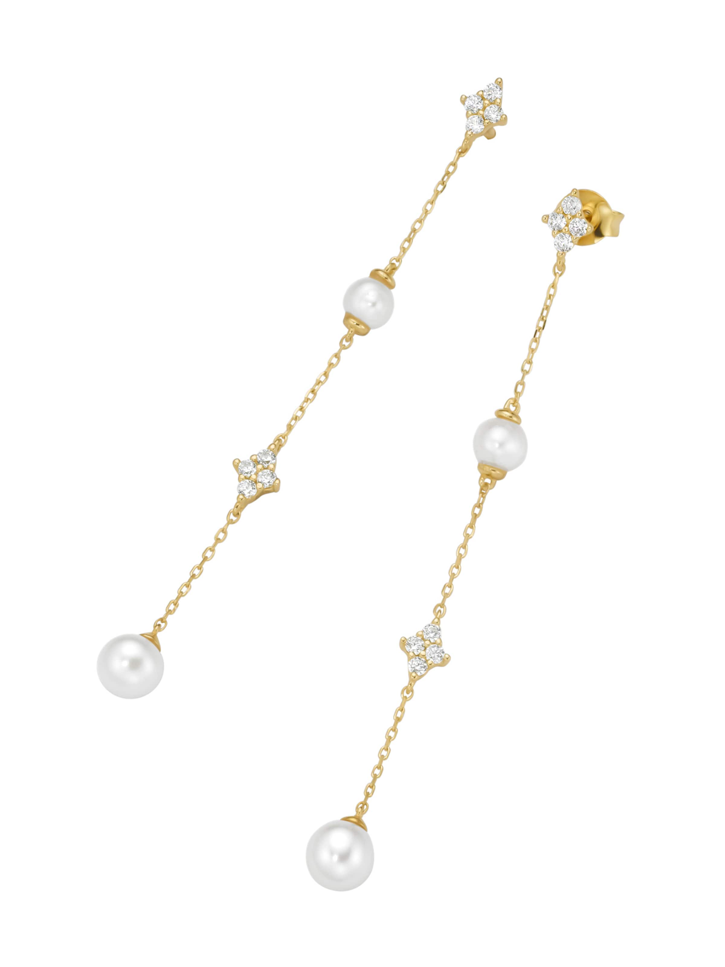 Giorgio Martello Milano Brincos em 65mm em ouro / branco, Vista do artigo