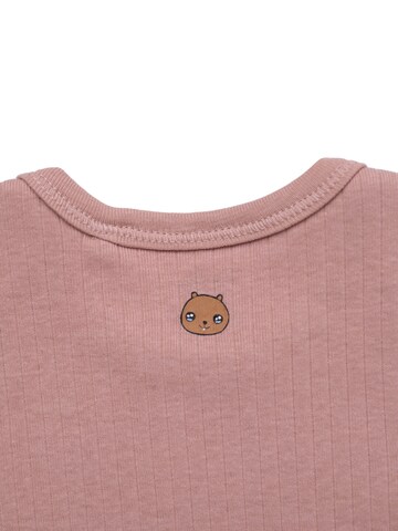 BergBiber Strampler/Body 'Wickel Body Niko (mitwachsend)'‌‌‌‌‌‌‌ in Pink