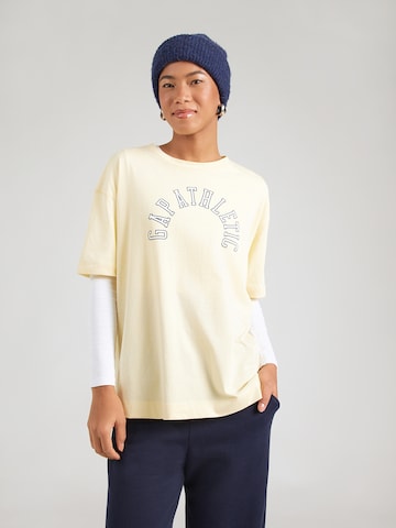 GAP Футболка оверсайз в Желтый: спереди