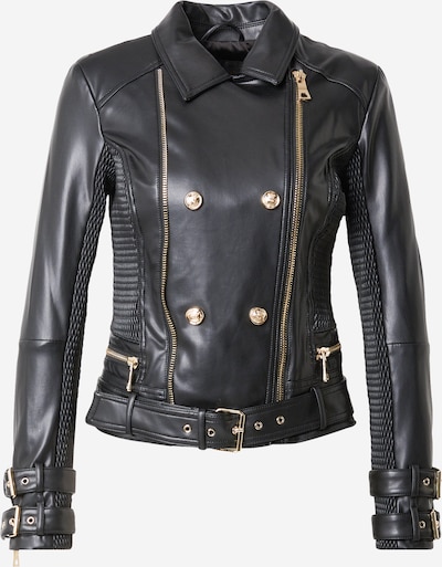 Demisezoninė striukė 'MYLA MOTO JACKET' iš GUESS, spalva – juoda, Prekių apžvalga