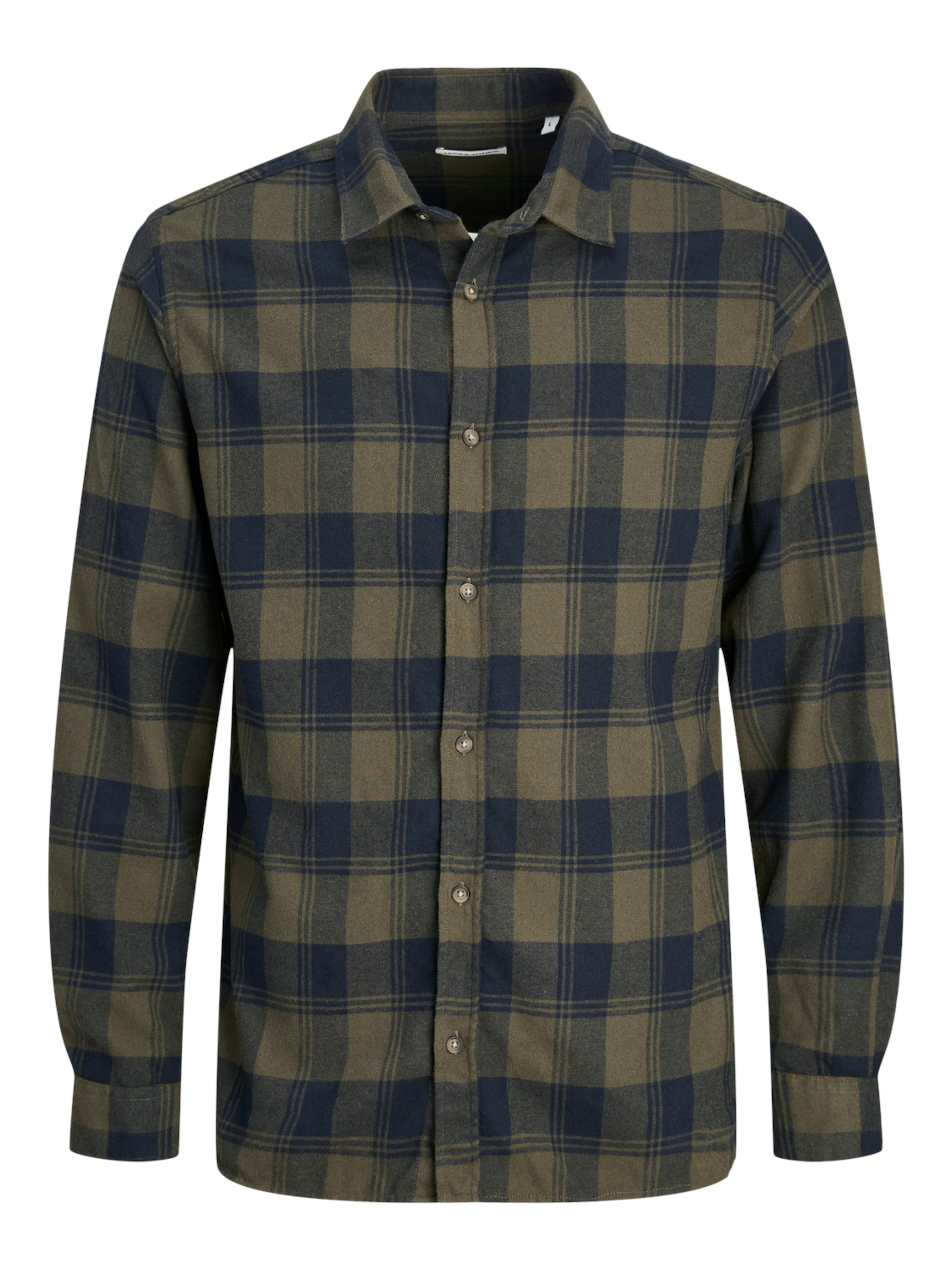 JACK & JONES Button Up Shirt 'JJJoshua' in Green: front