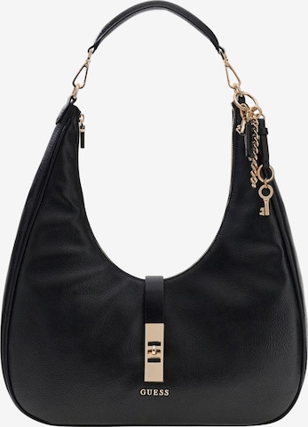 Borsa a spalla 'Brooke Hobo' di GUESS in nero: frontale