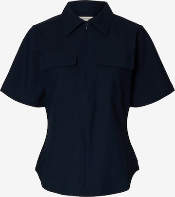 SELECTED Pusero 'SLFTora' värissä sininen: etupuoli