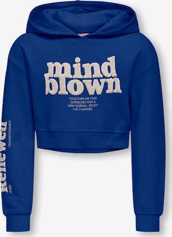 Sweat-shirt ONLY GIRLS en bleu : devant