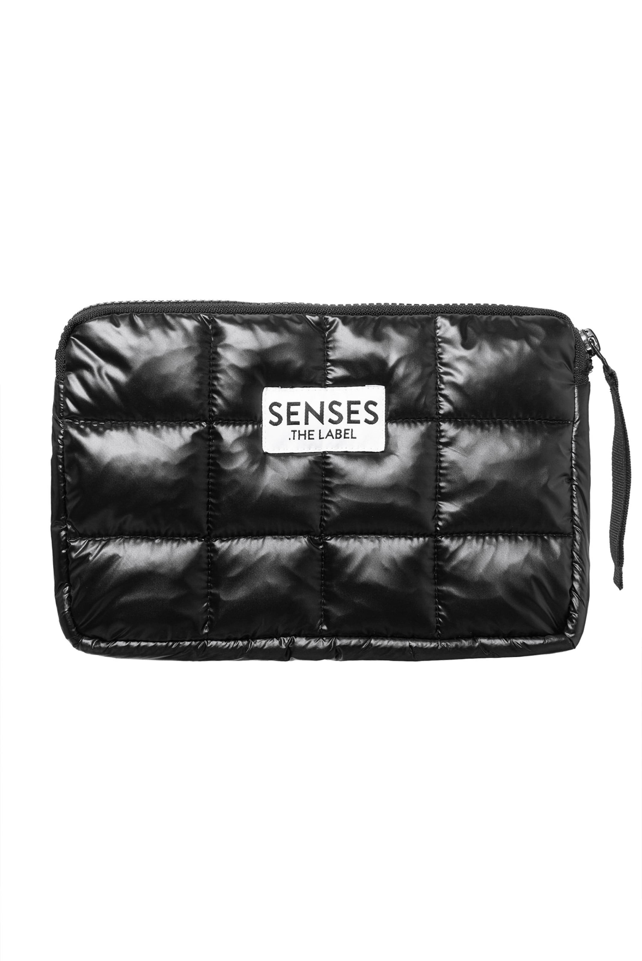SENSES.THE LABEL Kosmetiktasche 'ALLI:SON' in Schwarz: Vorderseite