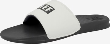 REEF Beach & Pool Shoes ' One Slide ' in White: front