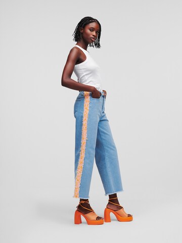 Karl Lagerfeld Wide Leg Jeans in Blau