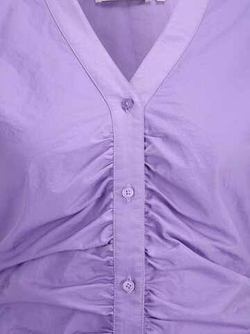 Oval Square Shirt Dress 'Shot' in Purple